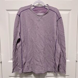 Tommy Bahama Mens Purple Long Sleeve Shirt Resort Size XL/TG Fishing Fall